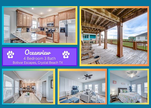 Oceanview- Beach Views-4 bedroom, 3 bath home that sleeps 14.