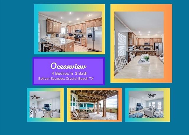 Oceanview- Beach Views-4 bedroom, 3 bath home that sleeps 14.