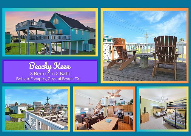 Beachy Keen 3 bedroom 2 bath home that sleeps 12.