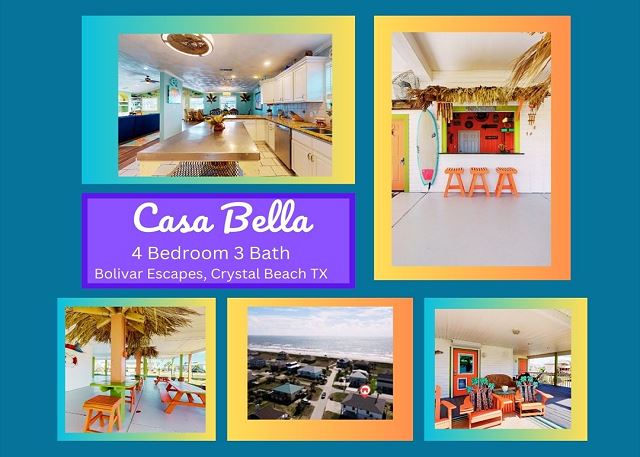 Casa Bella -2 Row, 4 bedroom, 3 bath home that sleeps 12.