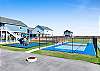 Community pickle ball court, play ground and pool 
