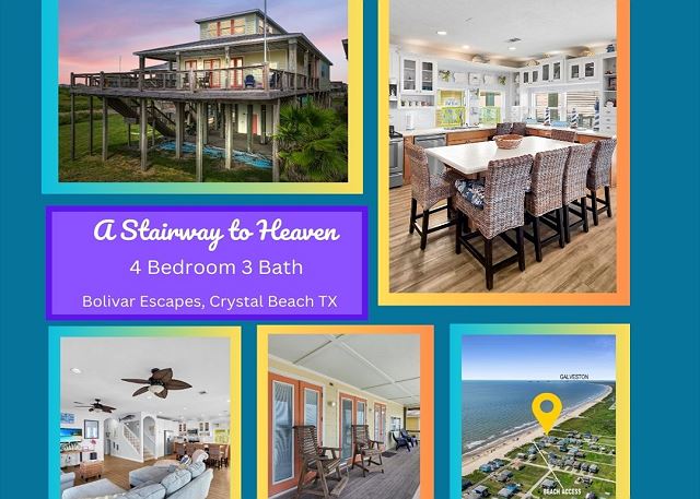 A Stairway to Heaven-Beach Front-4 bedroom, 3 bath, sleeps 11