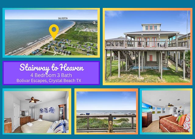 A Stairway to Heaven-Beach Front-4 bedroom, 3 bath, sleeps 11