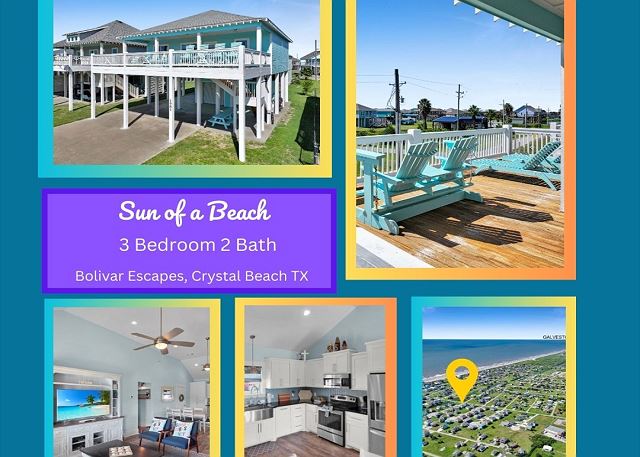 Sun of a Beach- 3 bedrooms, 2 bathrooms, sleeps 12, pet friendly