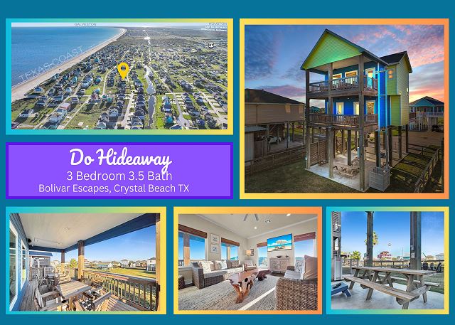 Do Hideaway House, 3 bedrooms, sleeps 8, 3.5 bathrooms, pet-friendly