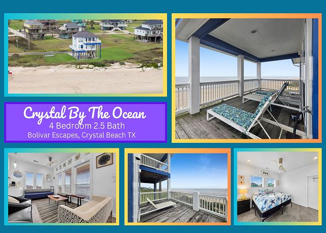 Crystal By The Ocean - Front Row! 4 Bedrooms, 2.5 Bath, Sleeps 10