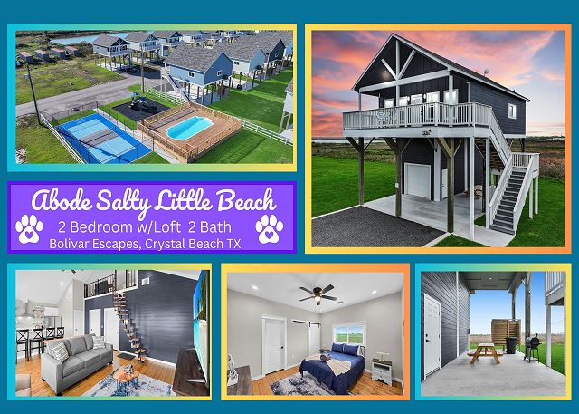 Abode Salty Little Beach 2 bed with loft 2 bath, sleeps 6, community pool 