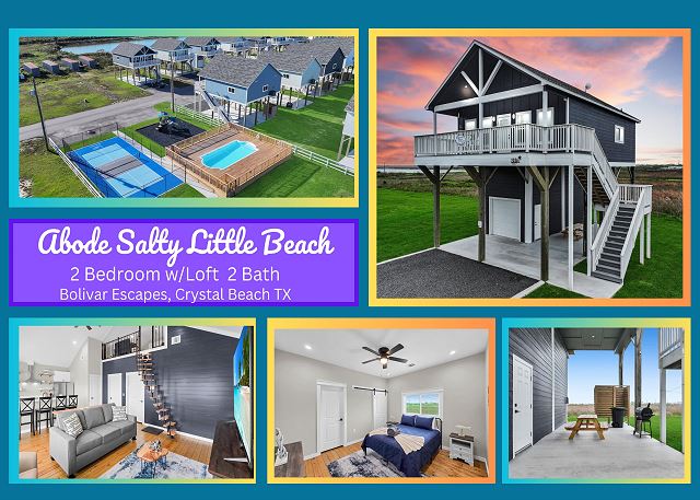 Abode Salty Little Beach 2 bed with loft  2 bath, sleeps 6, community pool 