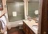 Upper Level Full Bath Room with Double Sink Vanity