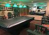 Lower Level Pool Table with lots of Seating