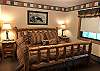 Upper Level King Bed Room with a Beautiful View of the Big Bird Run.  Cable TV/DVD