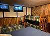 Lower Level Bed Room with a Twin Bed, Queen Bed, and Twin Bunk Bed