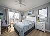 Bedroom 4 - on the upper level, on South side an/or right as you're facing the street. Has a queen bed (headboard lights)