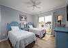 Bedroom 3 - on the upper level, on South side an/or right as you're facing the street. Has 2 twin beds