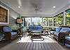 Backyard Screened in Porch