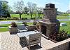 Courtyard Fireplace
