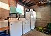 Laundry and Extra Fridge in Garage