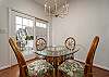 Dining area with access to porch