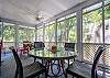 Screened in porch dining area 2