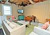 Garage sitting area view 2
