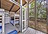 Entrance to bunk bed room