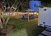 Shared Backyard at Dusk