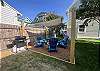 Shaded Hangout Spot in Shared Backyard