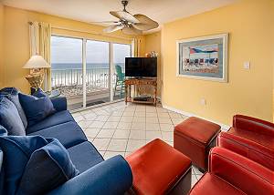 Gulf Dunes 316: Beautiful beach front condo, tennis, pool, FREE beach chairs
