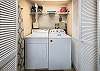 Full size Washer and dryer in unit for your convenience