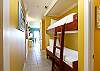 Hallway bunk beds for the little ones. They'll have their own space when you rent this two bedroom condo!