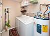 Condo offer full size washer and dryer for all your laundry needs