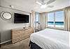 Amazing gulf view from the comforts of your king size bed. Flat screen tv