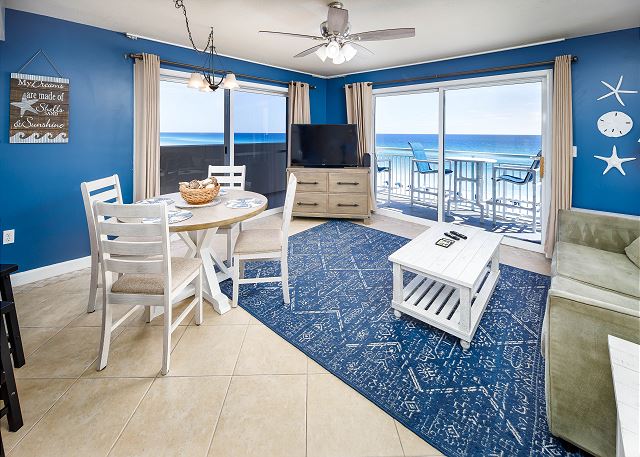 The Gulf really streams into 501 through the extra balcony entrances, don't forget this corner/end unit has one-of-a-kind beach VIEWS