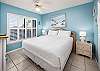 The bedroom sets the tone for a wonderful vacation in this beautiful 1BR/1BA condo.