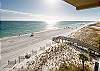 Balcony view to the west. Complimentary beach service included with every booking!