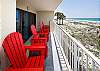 These chairs are the perfect spots to sit and read a book or just enjoy the view.