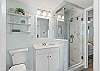 ncluding a shower and doors to the 2nd bedroom as well as the kitchen/dining area