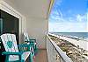 Super spacious balcony for everyone to enjoy 