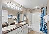 Double vanity and shower/tub combo