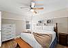 King size bed in the second bedroom 