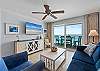 Lovely, spacious area to take in the Gulf views or watch TV