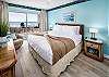 King sized bed, lots of drawer space, TV