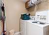 Full size washer and dryer in the condo for your convenience.