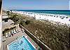 Views of the pool and Gulf of Mexico 