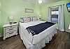 Featuring a comfy king size bed, this master bedroom will be the perfect spot for resting after a fun and tiring day on the beach.