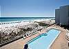 Plenty of lounge chairs in the pool area. You will sure find a spot for yourself  