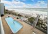 5th floor balcony view of the Emerald water and Islander pool