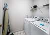In unit full washer and dryer for your convenience