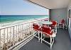 Plenty of comfortable seating on the beach front balcony!