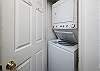 In unit washer and dryer for your convenience 